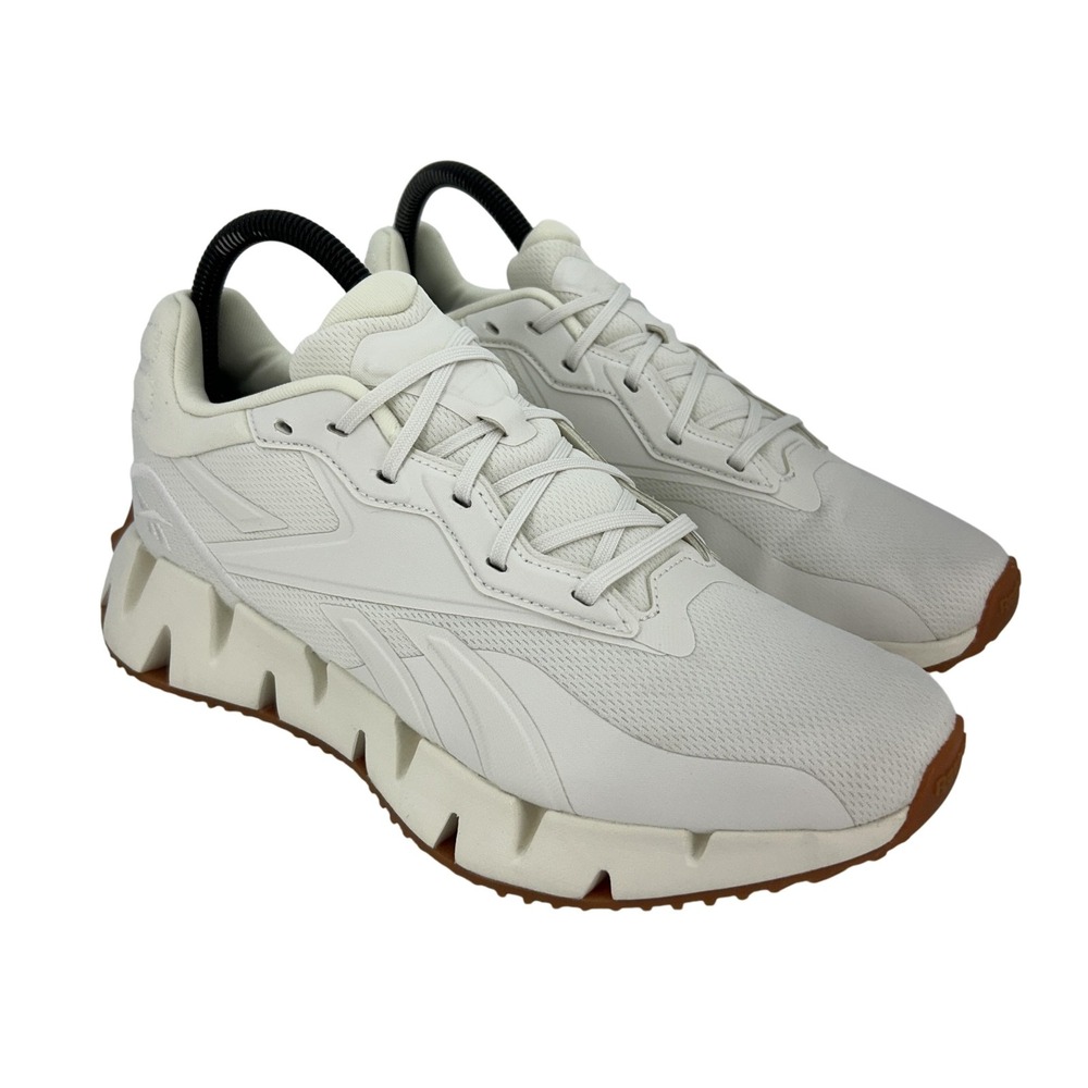 Reebok Zig Kinetica II Shoes Womens Size 8.5 White Gum Ortholite Comfort Sneaker
